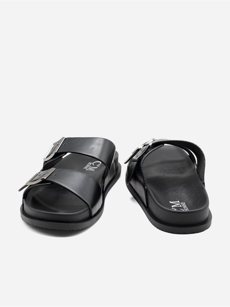 Mules a doppio cinturino Nero - Kiabi