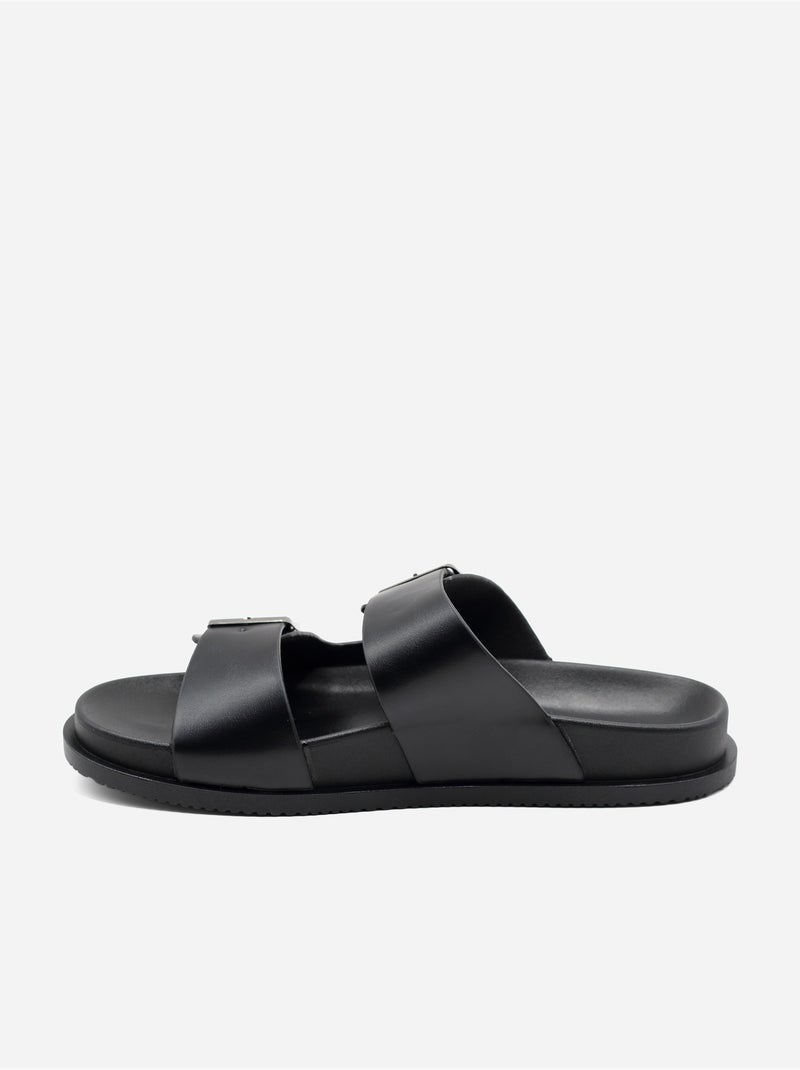 Mules a doppio cinturino Nero - Kiabi