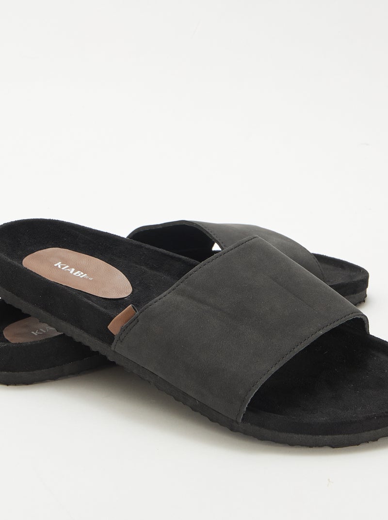Mules a una fascia Nero - Kiabi