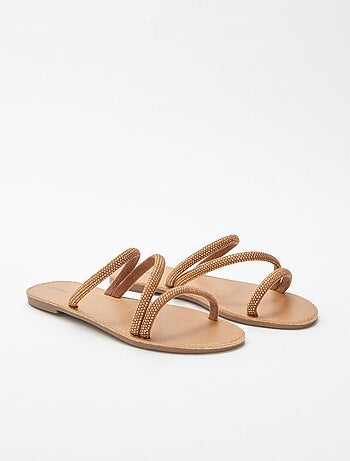 Mules basse con strass