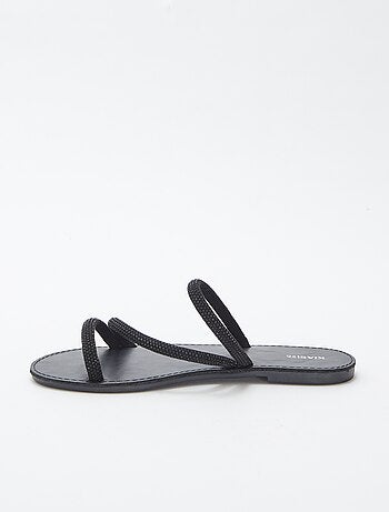 Mules basse con strass