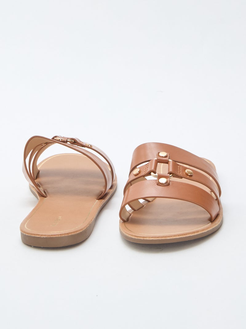 Mules basse Marrone - Kiabi