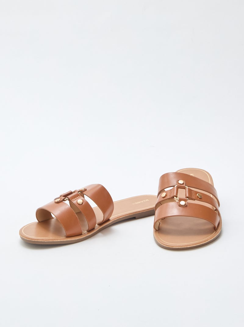 Mules basse Marrone - Kiabi