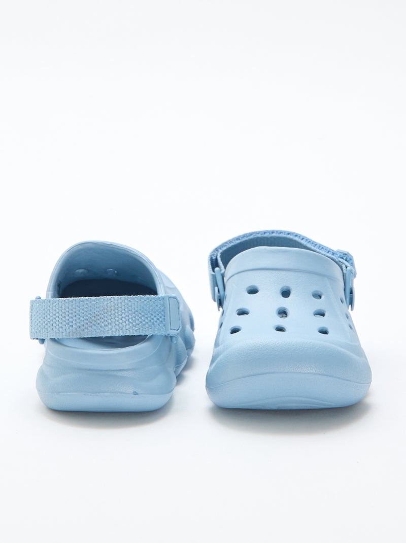Mules chiuse da spiaggia tinta unita Blu - Kiabi