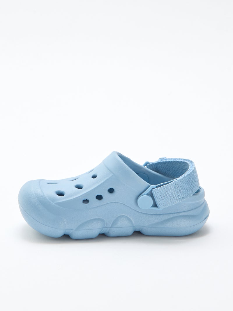 Mules chiuse da spiaggia tinta unita Blu - Kiabi