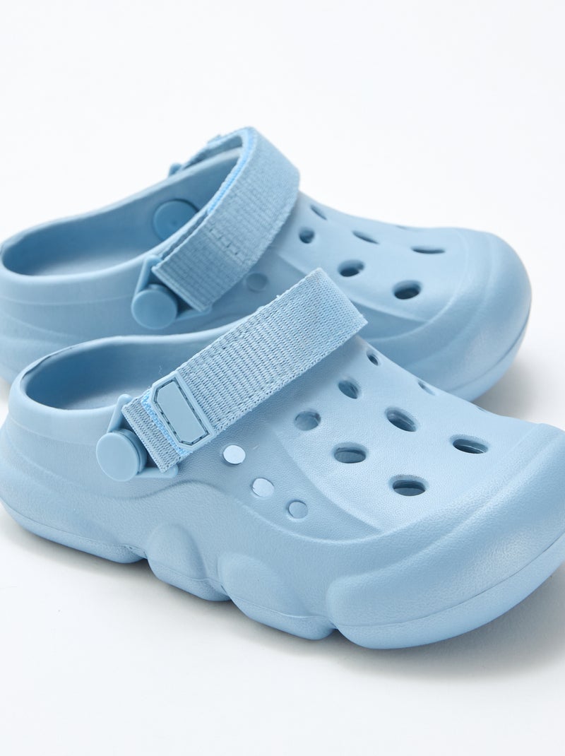 Mules chiuse da spiaggia tinta unita Blu - Kiabi