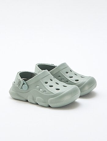 Mules chiuse da spiaggia tinta unita