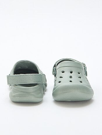 Mules chiuse da spiaggia tinta unita