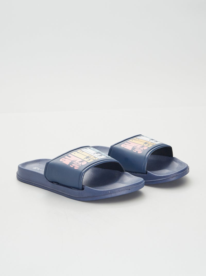 Mules ciabatte blu - Kiabi