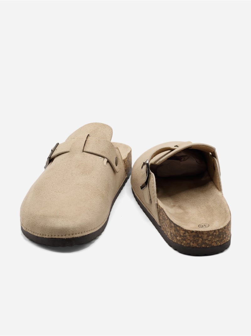 Mules cinturino incrociato Beige - Kiabi