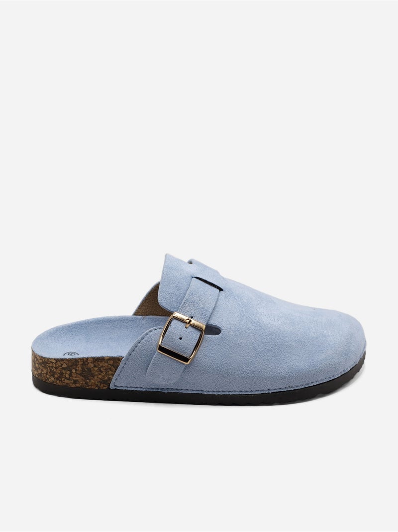 Mules cinturino incrociato Blu - Kiabi