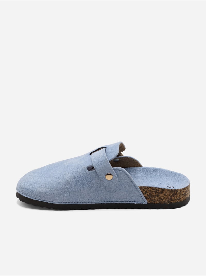 Mules cinturino incrociato Blu - Kiabi