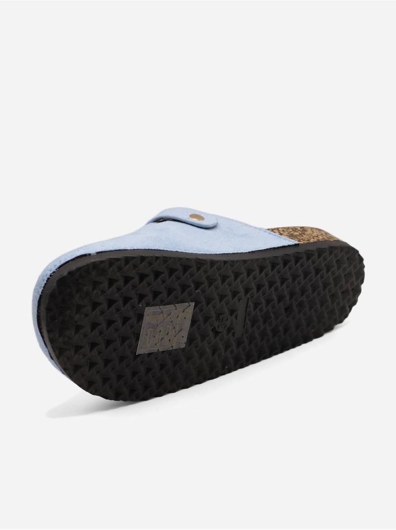 Mules cinturino incrociato Blu - Kiabi