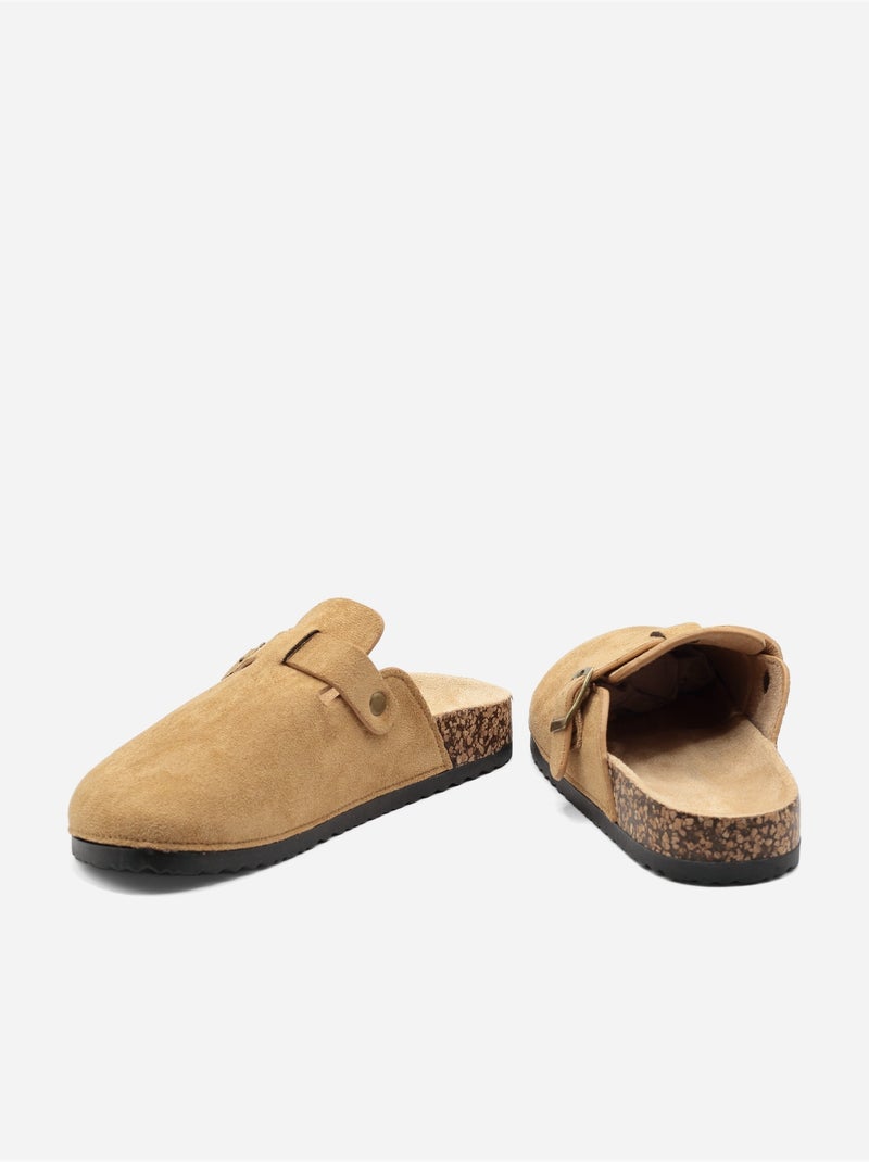 Mules cinturino incrociato Cammello - Kiabi