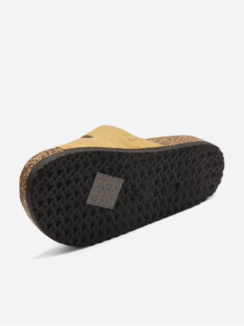 Mules cinturino incrociato Cammello - Kiabi