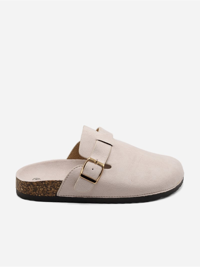 Mules cinturino incrociato Crema - Kiabi