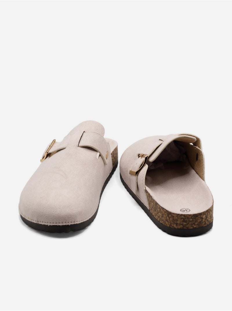 Mules cinturino incrociato Crema - Kiabi