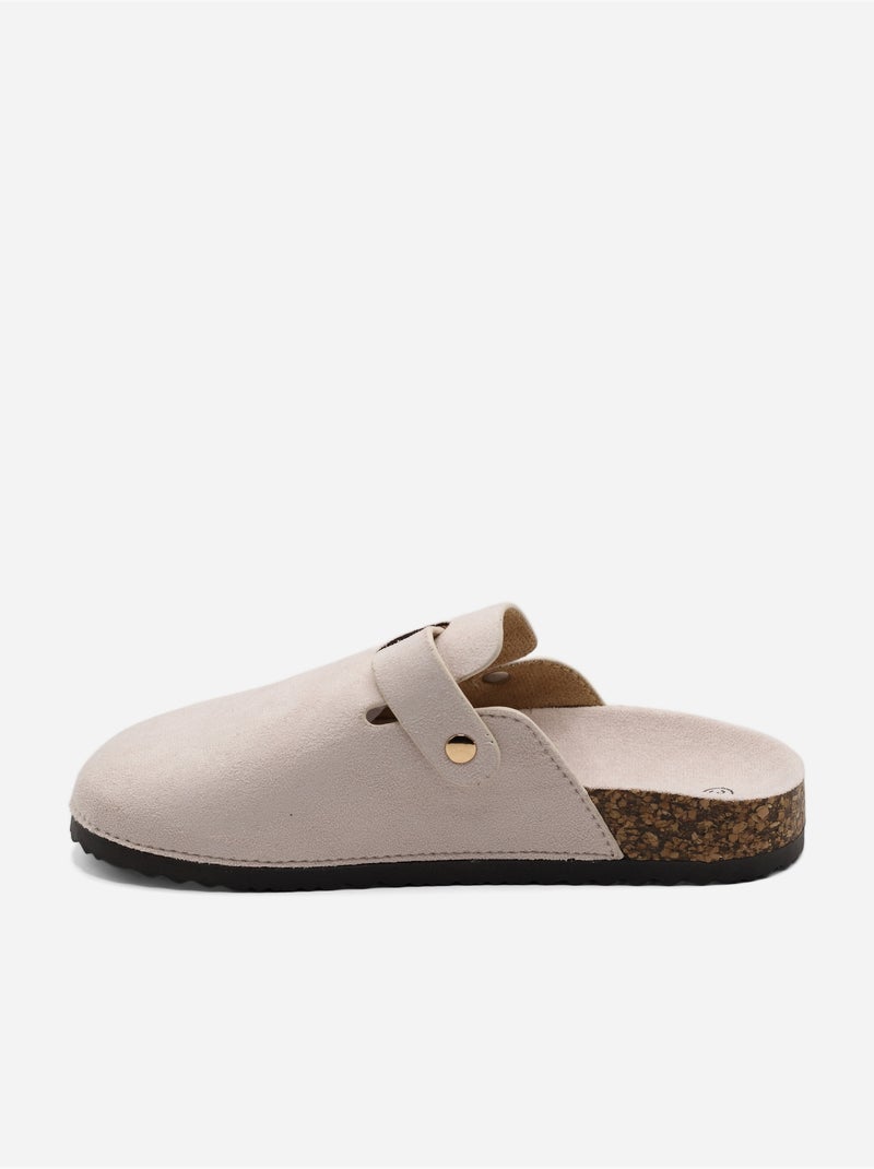 Mules cinturino incrociato Crema - Kiabi
