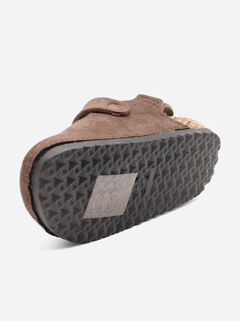 Mules cinturino incrociato Marrone - Kiabi
