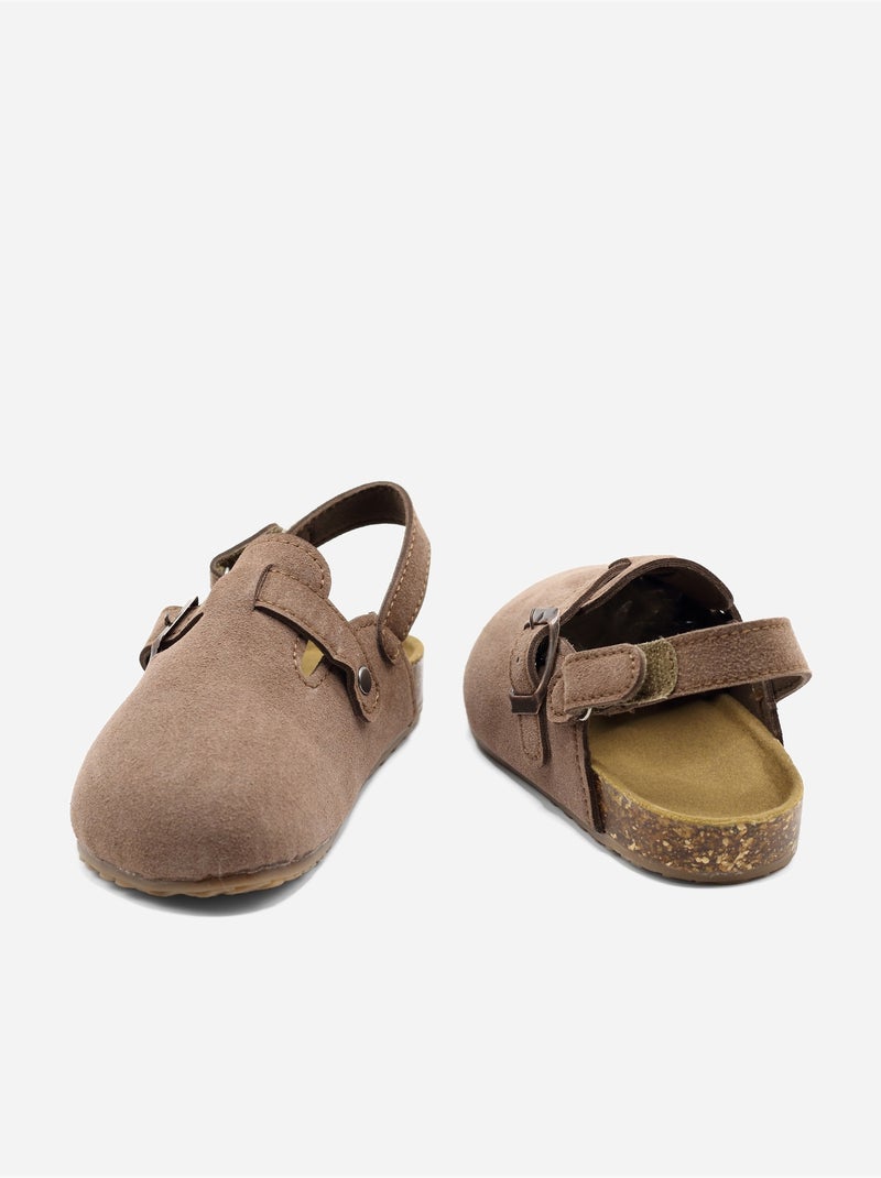 Mules cinturino incrociato Marrone - Kiabi