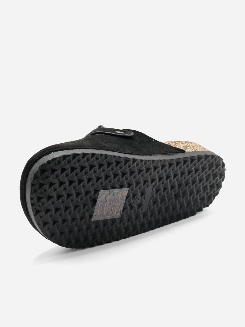 Mules cinturino incrociato Nero - Kiabi