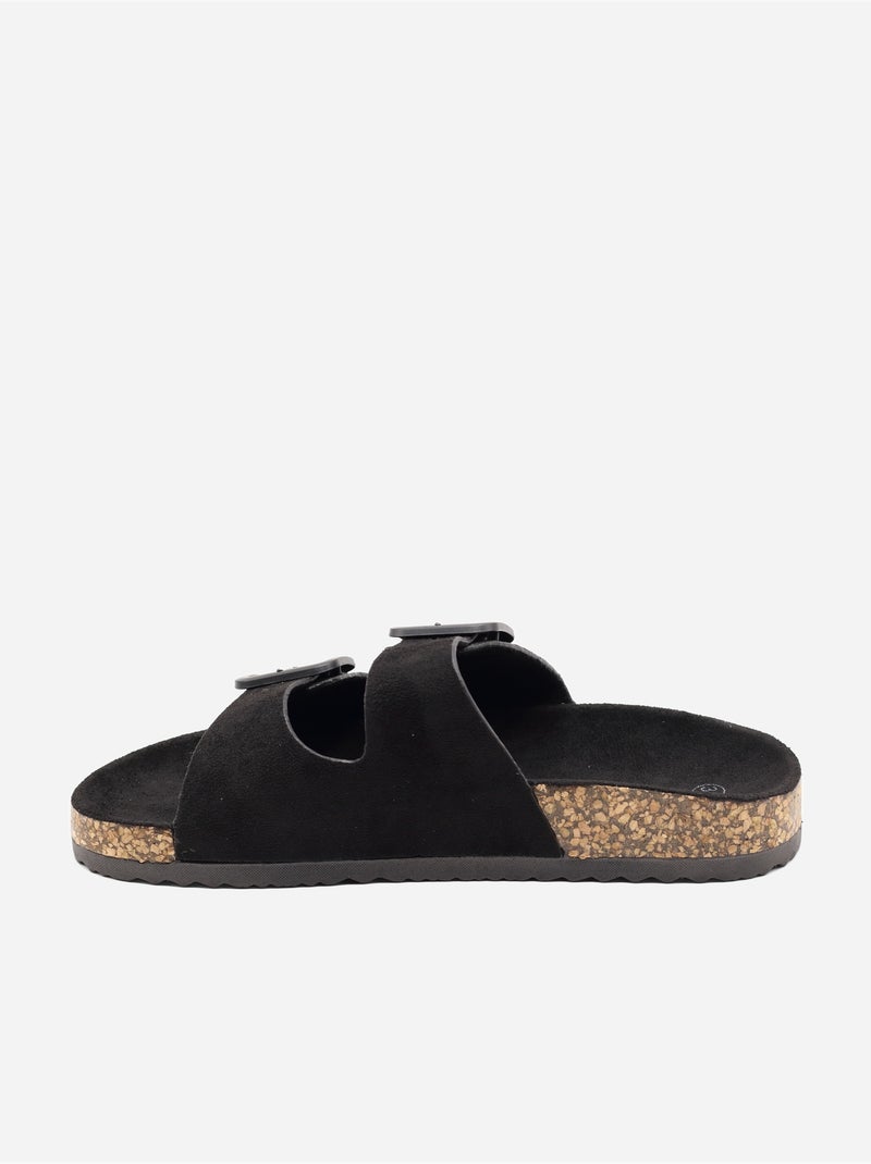 Mules cinturino incrociato Nero - Kiabi