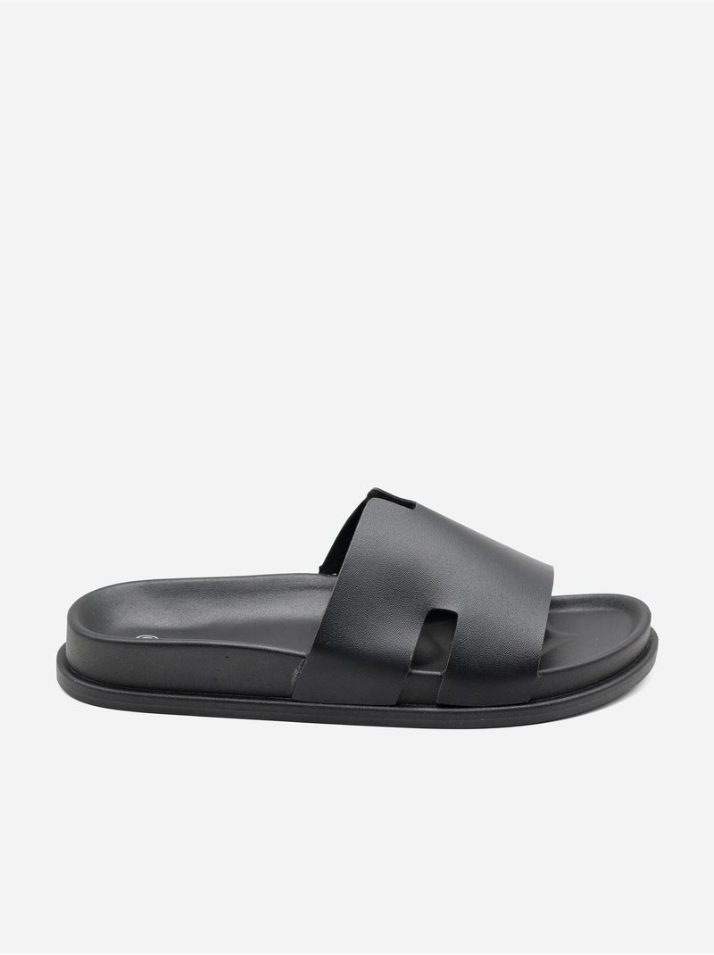 Mules cinturino incrociato Nero - Kiabi