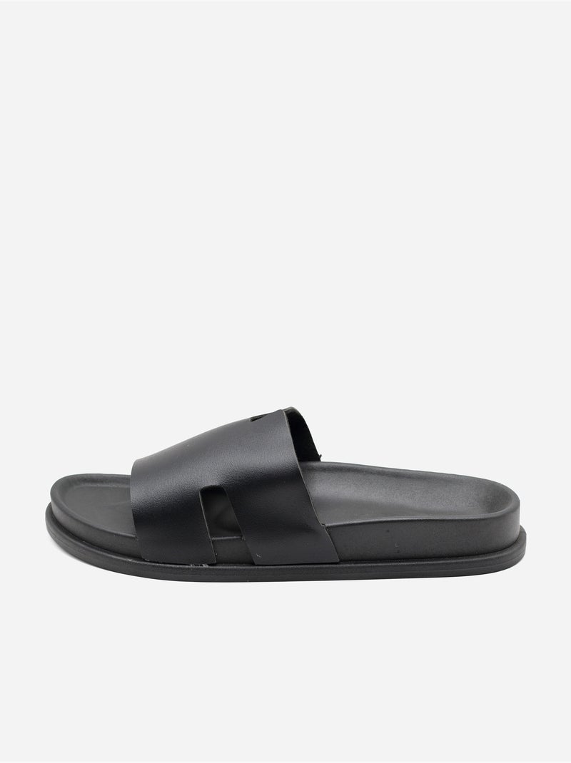 Mules cinturino incrociato Nero - Kiabi