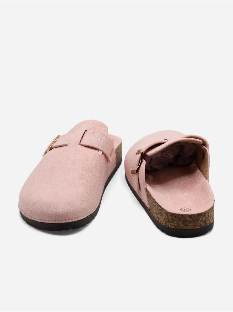 Mules cinturino incrociato Rosa - Kiabi