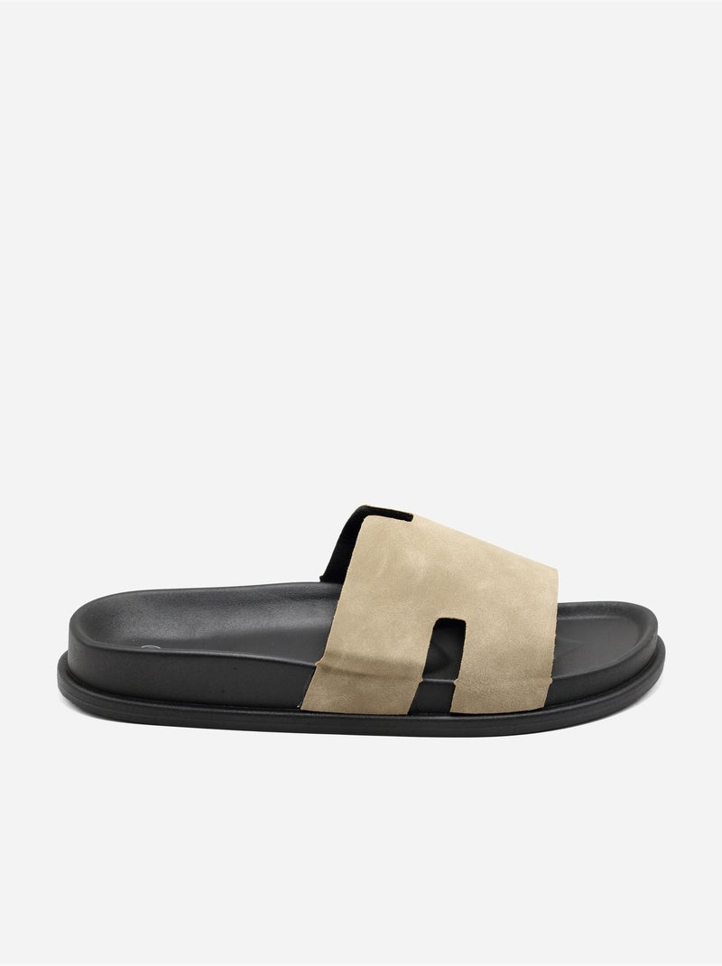 Mules cinturino incrociato Tortora - Kiabi