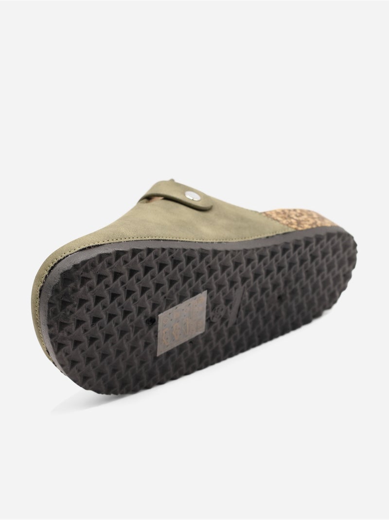 Mules cinturino incrociato Verde - Kiabi
