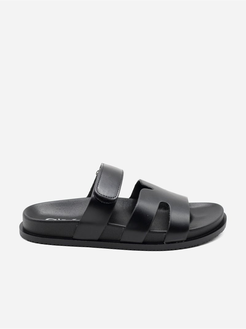 Mules con chiusura a velcro Nero - Kiabi