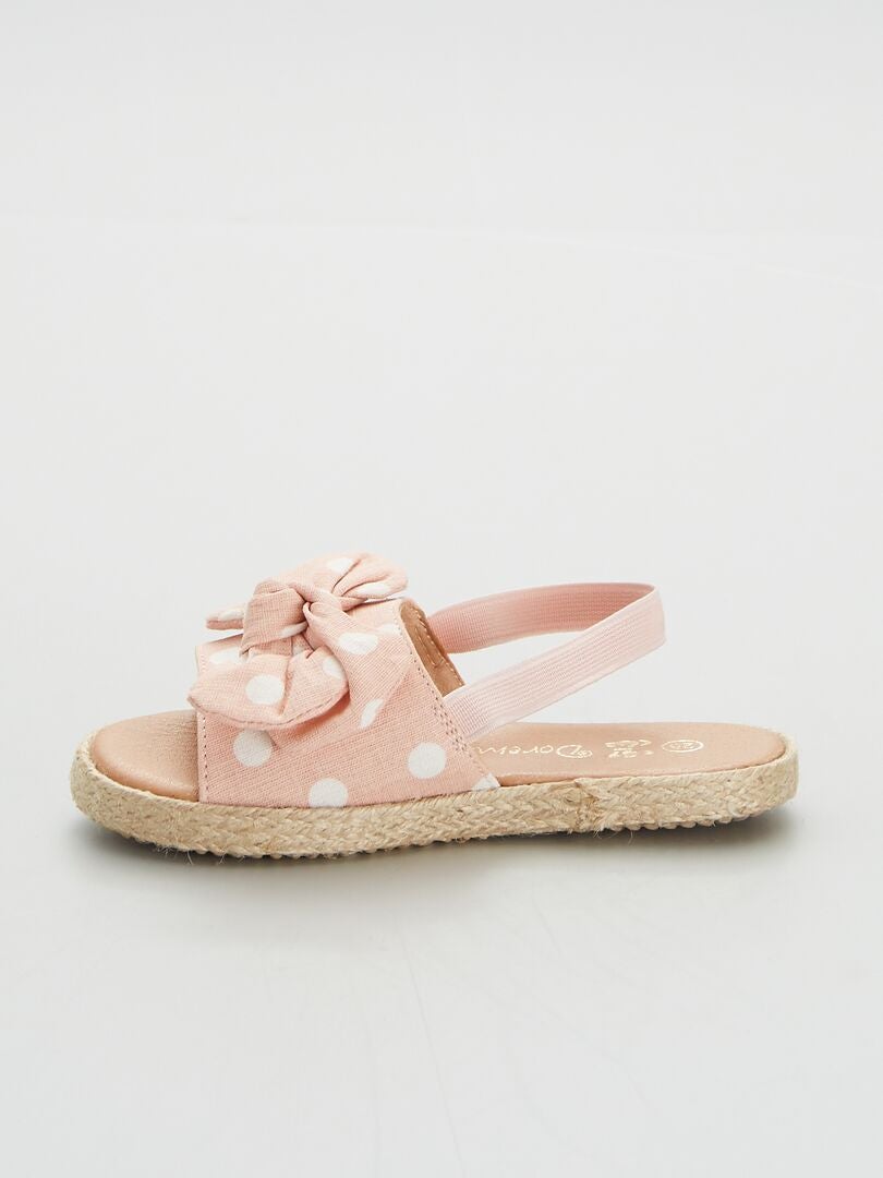 Mules con cinturini in tela rosa - Kiabi
