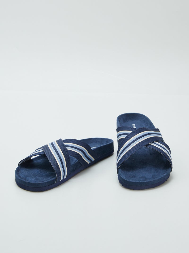 Mules con cinturini incrociati BLU - Kiabi