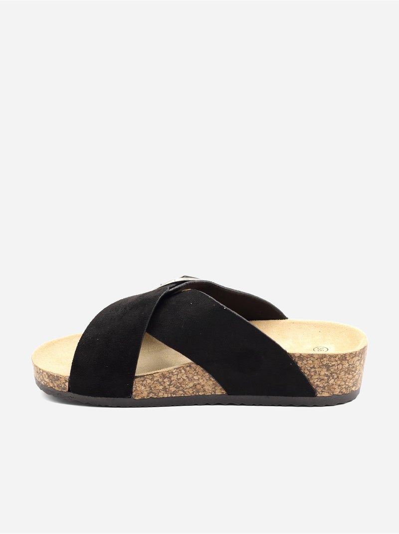 Mules con cinturini incrociati Nero - Kiabi