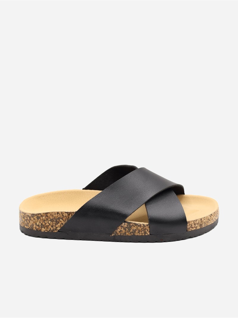 Mules con cinturini incrociati Nero - Kiabi
