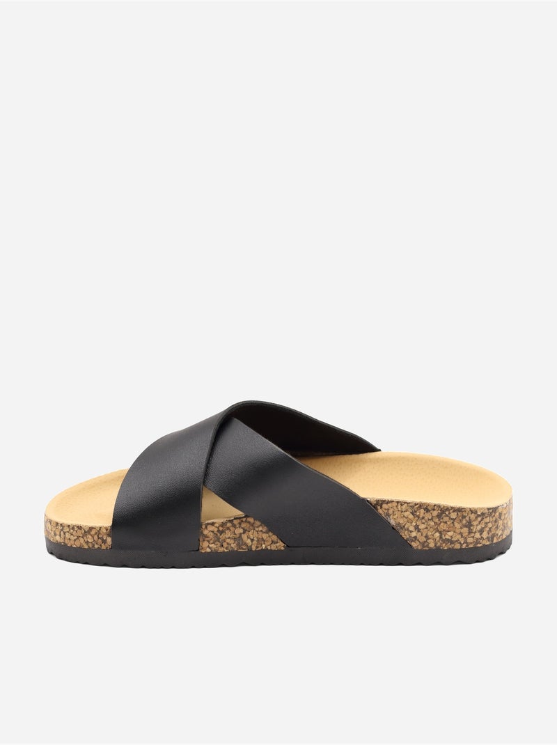 Mules con cinturini incrociati Nero - Kiabi