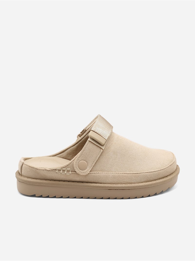 Mules con cinturino Beige - Kiabi