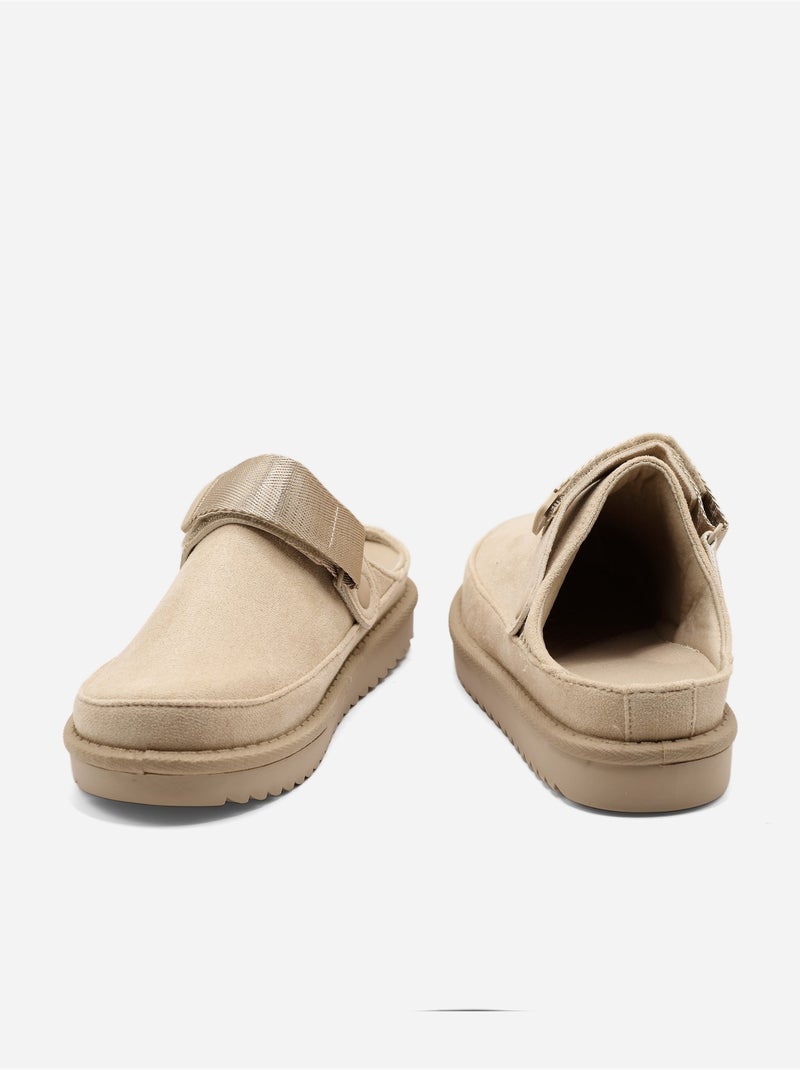 Mules con cinturino Beige - Kiabi