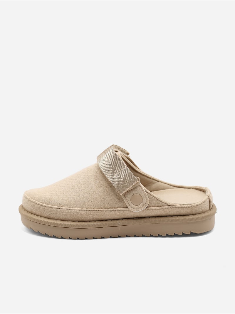 Mules con cinturino Beige - Kiabi
