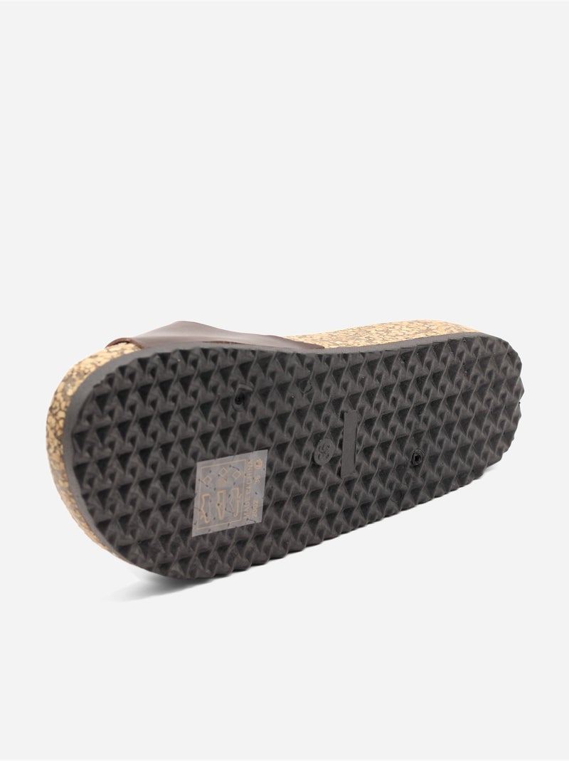 Mules con cinturino Marrone scuro - Kiabi