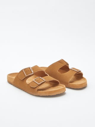 Mules con doppio cinturino e fibbie