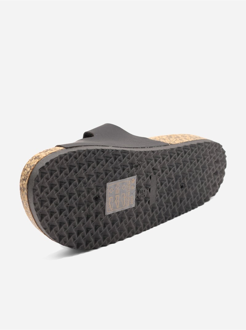 Mules con doppio cinturino Nero - Kiabi