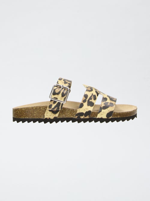Mules con fasce leopardate - Kiabi