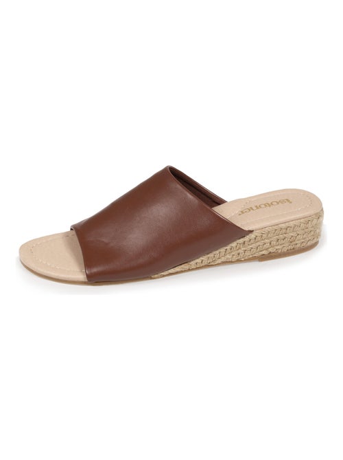 Mules con tacco a fascia di 3 cm  Isotoner - Kiabi