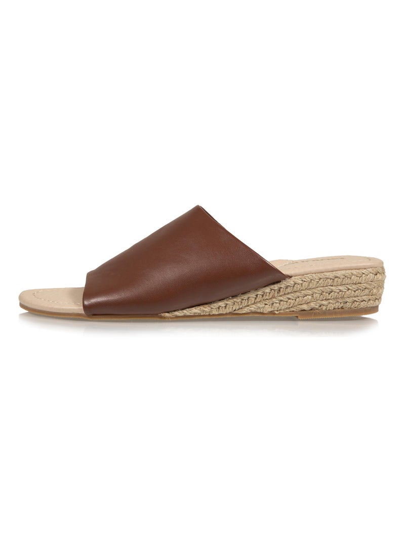 Mules con tacco a fascia di 3 cm  Isotoner Cognac - Kiabi