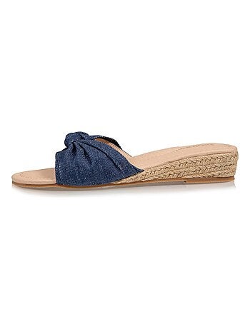 Mules con tacco effetto Jean di 3 cm Isotoner