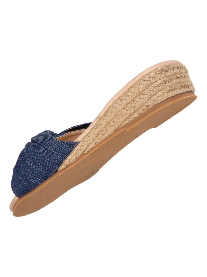Mules con tacco effetto Jean di 3 cm  Isotoner Blu Blu - Kiabi