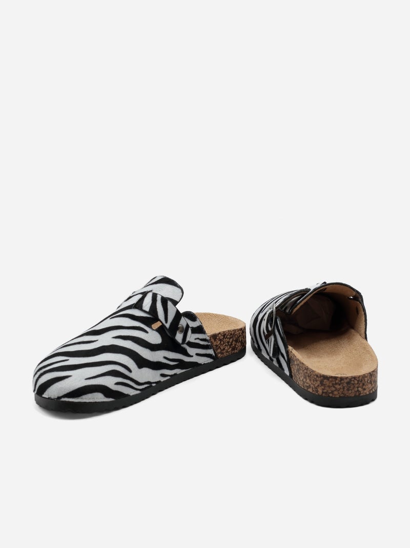 Mules da infilare - C M Bianco Nero - Kiabi