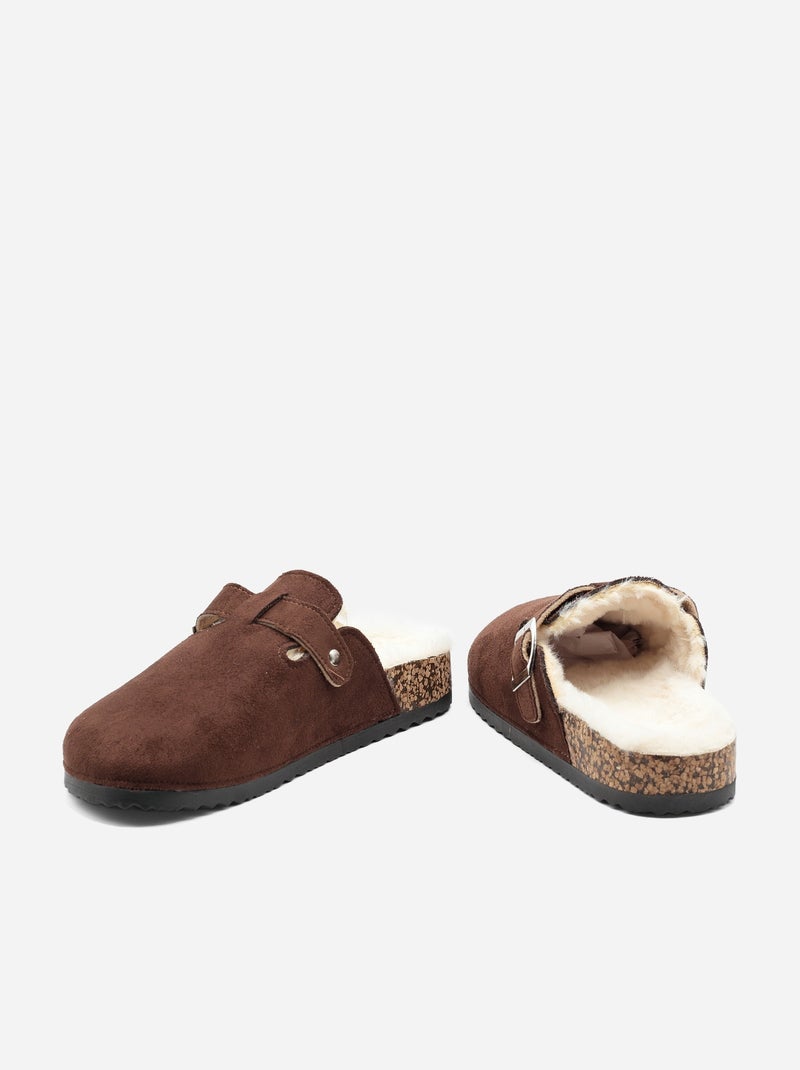 Mules da infilare - C M Marrone - Kiabi